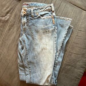 Silver boot cut jeans